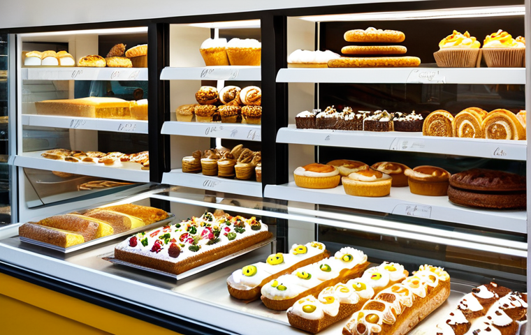웹 생태계의 성공적인 비즈니스 사례 - Vegan Bakery Niche**
"A bright and inviting vegan bakery in Berlin, Germany. Display cases are fill...